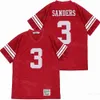 Maglie Heritage Hall High School Football 3 Barry Sanders Moive Puro cotone traspirante Red Team College Stitch University Per gli appassionati di sport Pullover HipHop Retro