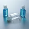 15 ml 30 ml Hand Sanitizer Pet Plastic Bottle With Flip Top Cap Square Form för Make-Up Lotion Desinfectant Liquid DCRWRWRW