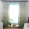 Curtain & Drapes Scandinavian Style Curtains And Tulle Semi-shading Small Fresh Finished Simple Living Room Bedroom Plants Chinese Bamboo