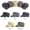 Gorras de béisbol Wuaumx, sombreros militares informales para hombres y mujeres, gorra plana para primavera y verano, sombrero de sol sólido ajustable kapelusz 230421