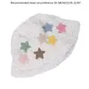 Berets Womens Colorful Star Mönster Bucket Hat Winter Plush Fisherman DXAA