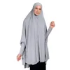 Vêtements ethniques Couverture complète Femmes musulmanes Robe de prière Niquab Longue écharpe Khimar Hijab Islam Grands vêtements Jilbab Ramadan Arabe Moyen