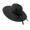 Шляпы с широкими полями, простая складная соломенная шляпа для девочек, солнцезащитная пляжная женская летняя кепка с УФ-защитой, дорожная кепка, женская L2
