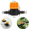 100 50 20pcs 4 7 Hose Water Valve Garden Auto Drip Irrigation System 1 4 Mini Pipe Watering Barbed Switch Control Fittings E253F