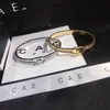 Brazalete de oro de 18 quilates Pulsera de diseñador de plata 925 Chica de lujo Amor Pulsera circular de diamantes Joyería de marca clásica Pareja Caja de regalo Fashio257r