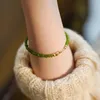 Charm Bracelets Recommended Jewelry Natural Mini Chrysoprase Small Beads Luxurious Girl Friend Bracelet Kpop For Women Making