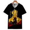 T-shirts pour hommes 2023 Anime Trigun Stampede 3D Manches courtes Baseball Uniforme Hip Hop Femmes Imprimer T-shirt