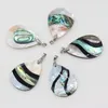 Pendentif Colliers Coquille Naturelle Nacre Épissage Abalone Charmes Exquis Pour La Fabrication De Bijoux DIY Collier Accessoires50X30mm