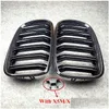 Grilles Grille de rein d'admission d'air de pare-chocs avant de voiture pour X5 X6 E70 E71 Abs double latte maille 2007-2013 livraison directe motos mobiles Dhbjd