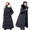 Veste d'hiver en fausse fourrure pour femme, parka en coton, col X-long, veste rembourrée, épaisse, ample, grande taille, 231122