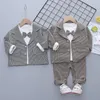 Kläderuppsättningar 2023 Baby Set Formal Kids Clothent Gentleman Bow Toddler Boys Birthday School Wear 1 2 3 4 5 Years