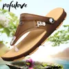 Sandalen Pofulove Mannen Slippers Strand Zomer Man Schoenen Platte Antislip Mode Designer Slippers Rubber Casual Schoen Zapatos Para 230421