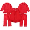 Pyjamas famille pyjamas assortis bébé filles garçons et enfants rouge vert blanc noël coton 231122