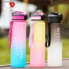 water bottle WEST BIKING 1L/2L Sport bouteille d'eau pour hommes femmes dégradé Portab Bott extérieur vélo de route cyclisme course Gym Fitness Bott Q231122