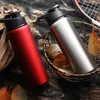 water bottle 700ML Outdoor Aluminum Sports Water Bott Advertising Gift Cup Tourism Mountaineering Aluminum Straight Mouth Cup Camping Q231122