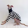 Dog Apparel Pet Black White Striped Clothing Italian Greyhound Spring Summer Dog Clothes For Dogs Shirt Couple Cat Dog Clothing Puppy 231122