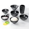 Bowls Restaurant Bowl Utensils Fast Black Soup Tableware Dish Melamine Sauce Kitchen Fruit Dipping Container Rice Small