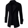 Trench da uomo Trench stile britannico doppio petto Trench da uomo Trench lungo Masculino Abbigliamento maschile Classico Cappotto da uomo 231121