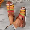 Sandales dames chaussures en vente 2023 mode romaine femmes été femmes Baotou marche rétro antidérapant coin plage
