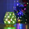 Oil Diffuser Electric Candle Warmer Glass Tart Burner 7 Color Butterfly Effect Night Light Wax Melt Warmer Aroma Decorative Y200412379