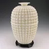 Rare Oriental antique handmade dehua ceramic hollow out big vase2422