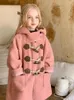 Jackets HoneyCherry Girls Coat Fur Integrated Winter Fashion Thickened Long Faux Lamb's Wool Girl Clothes