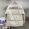 Hochwertige Down -Jacke Balencaiiga Designer -Mäntel 23SS High Edition B Familie Neue Herren Damen Paar Stil Mode vielseitiger Buchstaben Stehende Kragen Baumwolle C 8y A65i