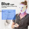 Ansiktsvårdsenheter LED Mask 4 Färg LED -ljus Pon nära infraröd blå röd terapi Skin Beauty Equipment 231121