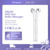 フェイスケアデバイスAnlan EMS Roller Electric v Massagers MicroCurrent Lift Machine Slimmer Double Chin Massage Skin Tool 230421