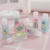 30 ml tom hand sanitizer husdjur plastflaska med flip cap trapezoid formflaska för sminkborttagningsdiskinfektionsvätska ikgqd