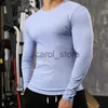 Men's T-Shirts Autumn Sports fitness long sleeve men leisure T-Shirt outdoor exercise fast dry tight muscle training T-shirt fitness clothes J231121