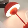 Table Lamps Mushroom Flower Bud LED Rechargeable Desk Lamp Touch Night Light For Bedroom Restaurant Cafe Modern Decoration Gifts