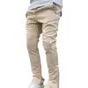 Calça masculina streetwearwear masculino de vários bolsos de carga de harém de harém de hip hop casual calça masculino jogador calças calças de moda harajuku calças 230422