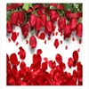 Personnalisé 3d Po papier peint Original bel amour romantique pétales de fleur de rose rouge TV fond mur décor à la maison salon mur 2579