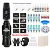 Tattoo Machine Beginners Draadloze Kit Complete Mini Rocket Roterende Pen Set LED Voeding met Inktpatronen Naald Accessoires 231122