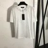 Camicia casual con stampa di lettere Maglietta a maniche corte di marca di marca da donna Felpa Camicia sportiva semplice girocollo