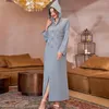 Roupas étnicas Mulheres Festa Longa Árabe Vestido Abayas para Dubai 2023 Caftan Marocain Vestidos de Noite Marroquino Kaftan Robe Djellaba Femme