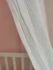 Crib Netting 100% Premium Muslin Cotton Hanging Canopy with Frills Bed Baldachin for Kids Room 230421