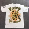 T-shirty męskie Hellstar Super duży proszek drukujący czyste bawełna 1 1 High Street Personalizowane męskie i damskie top z krótkim rękawem T231122