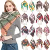 Foulards 2023 Femmes Automne Hiver Coton Écharpe Grand Plaid Châle Pour