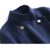 Manteau en laine véritable réversible pour femme, fausse fourrure, automne et hiver, cachemire, Double boutonnage, manteaux longs de haute qualité, veste féminine 231122