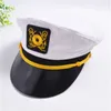 Kogelcaps zwart wit rood gestreepte militaire hoed cap verstelbare soldaatkapitein Sailor Army Vintage Bone Gorras voor vrouwelijke mannen 230421