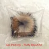 Anahtarlıklar lüks 15cm kabarık rakun kürk top anahtarlık gerçek pom gerçek pom pompom anahtarlık cazibesi kadın çanta kolye dekor