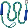 Linhas de doca elástica para pesca pwc, 2 pacotes de corda elástica com clipe de aço inoxidável 316, corda de encaixe flutuante de espuma para barco de amarração r220n