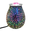 Electric Candle Warmer Art Fireworks Glass Scented Oil Tart with 3D Effect Night Light Fragrance Aroma Decorative Lamp260V