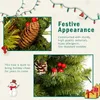 Juldekorationer Prelit Tree Artificial 4 -Stycken Set Garland Wreath och av 2 3ft ingångsträd Xmas med LED -lampor 231121