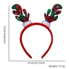 Acessórios de cabelo Natal Headband Elk Head Buckle Antler Decoração Party Dress Up Headwear