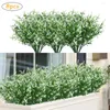 Flores decorativas 8 pçs lavanda artificial casamento plástico plantas falsas buquê manual diy vaso acessórios de decoração para casa