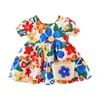 Fille robe bébé bébé filles robe princesse fleur imprime