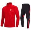 Association Sportive de Monaco Survêtements pour hommes Vêtements de football Uniforme Veste de football Sportswear Séchage rapide Entraînement sportif Runn232I